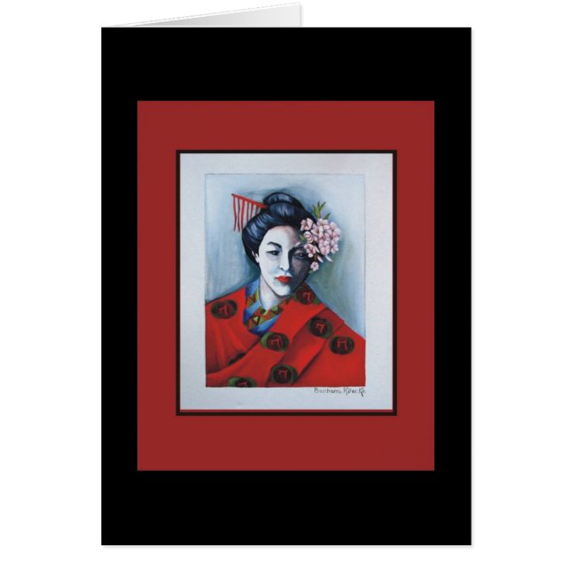 Carte de fleurs de cerisier (Devant)