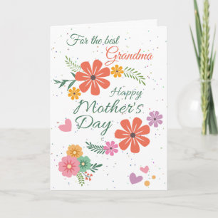 Carte de fleurs de la Fête des Mères de la Meilleu