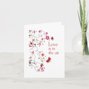 Carte de fleurs murales Valentine