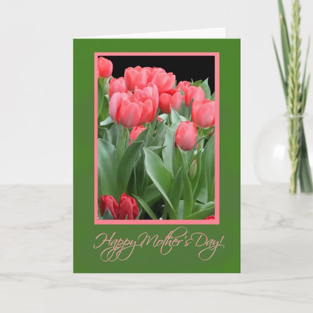 Carte de Fleurs pour la Fête des Mères (Devant)