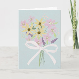 Carte de fleurs pour la fête des mères