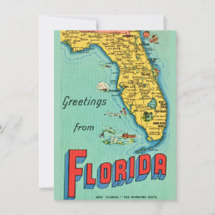 Carte de Floride - Faire-part de déplacement