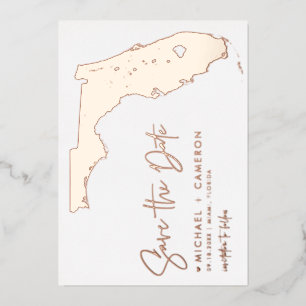 Carte de Floride Minimaliste Script Photo Faire Pa