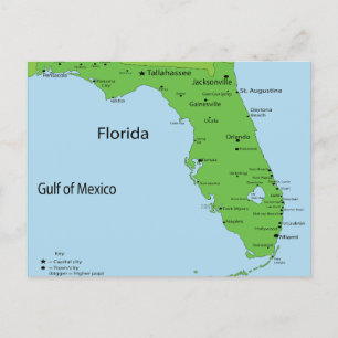Carte de Floride USA - Golfe du Mexique