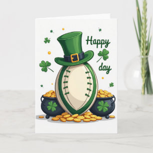 Carte de football jour heureux Lucky