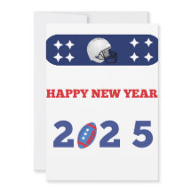 Carte de football Nouvel An 2025