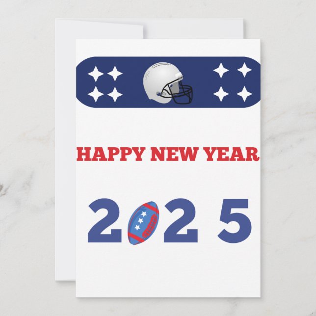 Carte de football Nouvel An 2025 (Devant)