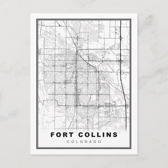 Carte de Fort Collins (Devant)