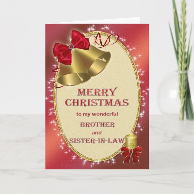 Carte de frère et de Noël de belle-soeur (Devant)
