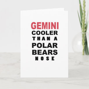 Carte de Funny Gemini