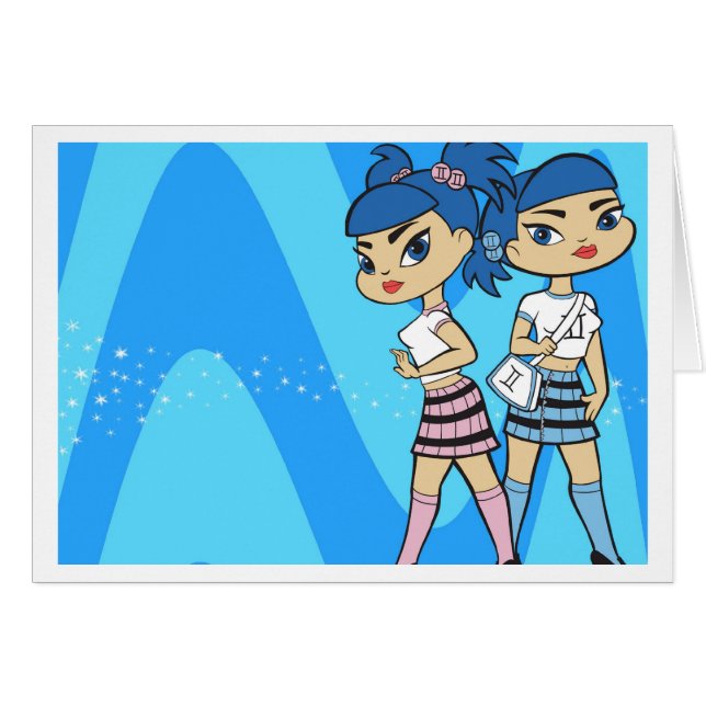 Carte de Gémeaux (Devant horizontal)