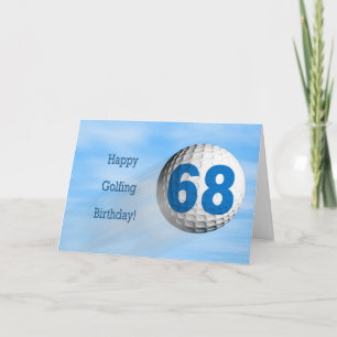 Carte de golf 68e anniversaire