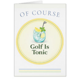 Carte de golf Country Club Cocktail « Le golf est 