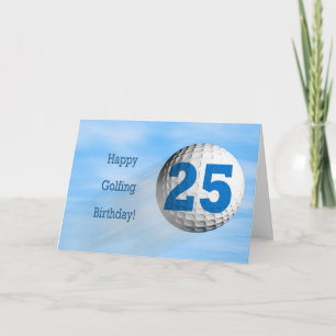 Carte de golf de 25e anniversaire