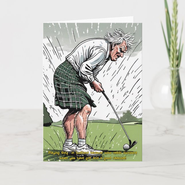 Carte de golf écossaise (Devant)