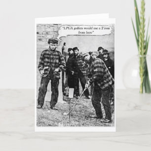 Carte de golf vintage