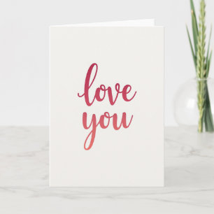 Carte de gradient Simple Love You