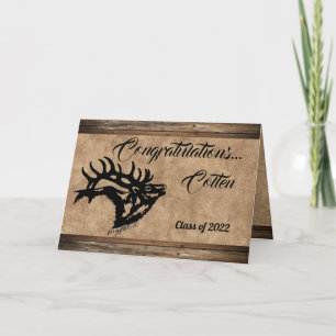 Carte de graduation Bull Elk