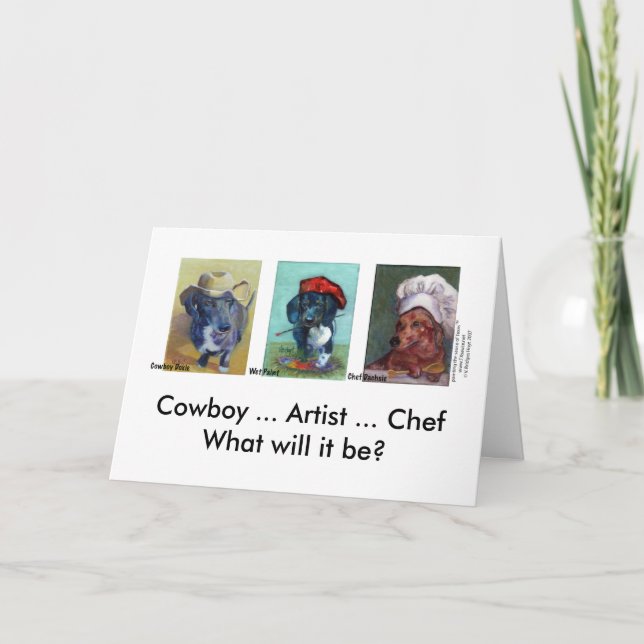 Carte de graduation Dachshund Trio (Devant)