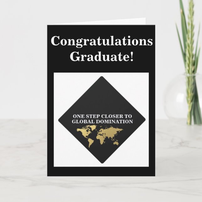 Carte de graduation de domination mondiale (Devant)