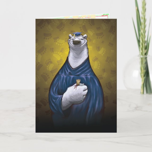 Carte de graduation de l'ours polaire bleu (Devant)