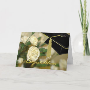 Carte de graduation des oeillets blancs