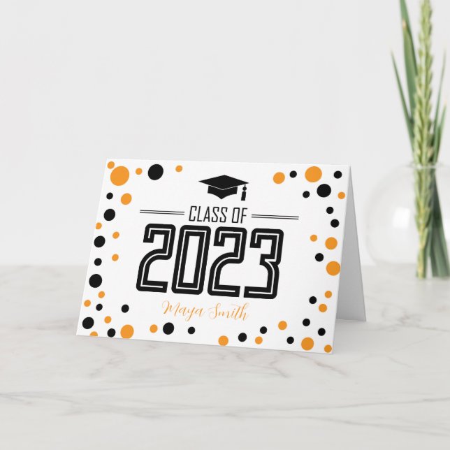 Carte de graduation simple et moderne pour le dos  (Devant)