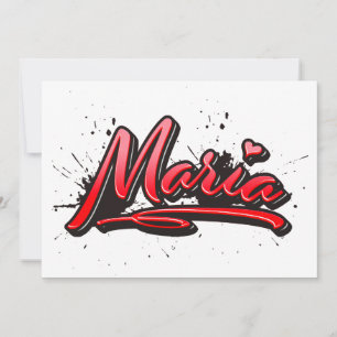 Carte de graffiti de Maria Heart