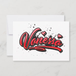 Carte de graffiti de Vanessa Heart