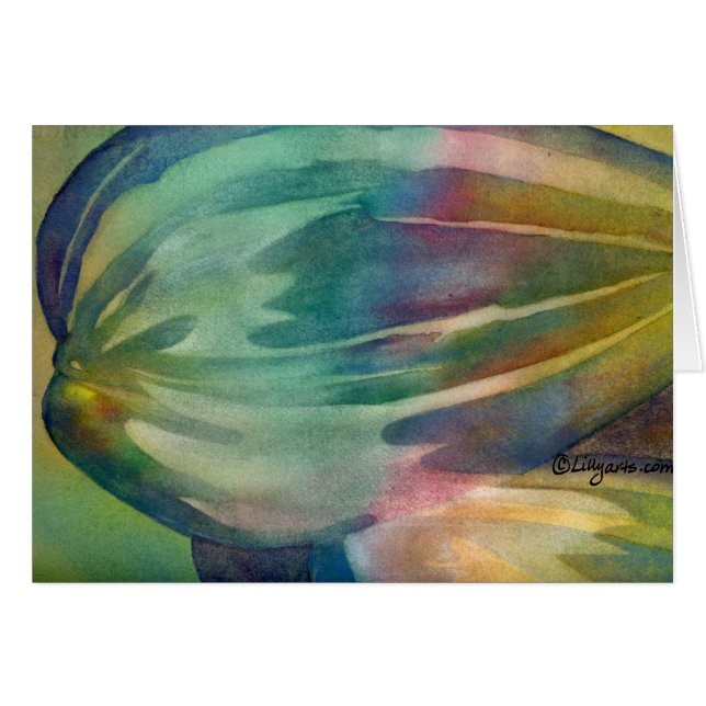 Carte de graines de tournesol d'arc-en-ciel (Devant horizontal)