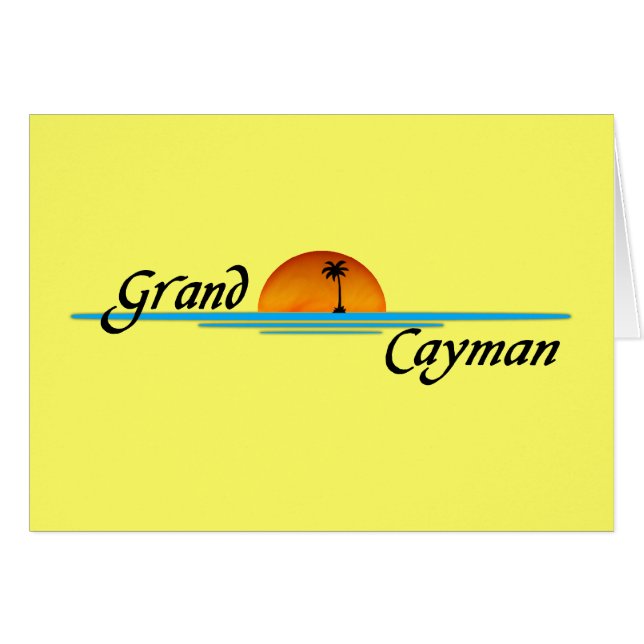 Carte de Grand Cayman (Devant horizontal)