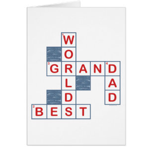 Carte de grand-papa de mots croisé