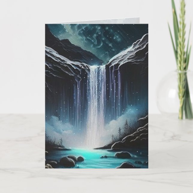 Carte de graphisme en cascade (Devant)