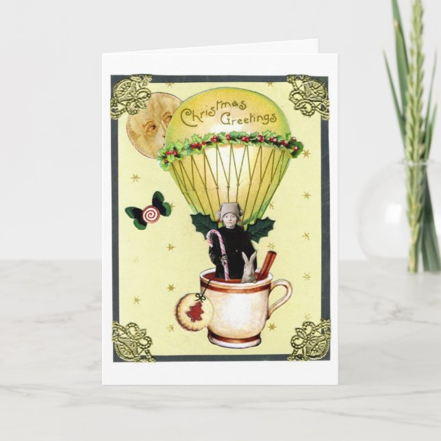 Carte de Greetting de ballon de Noël (Devant)