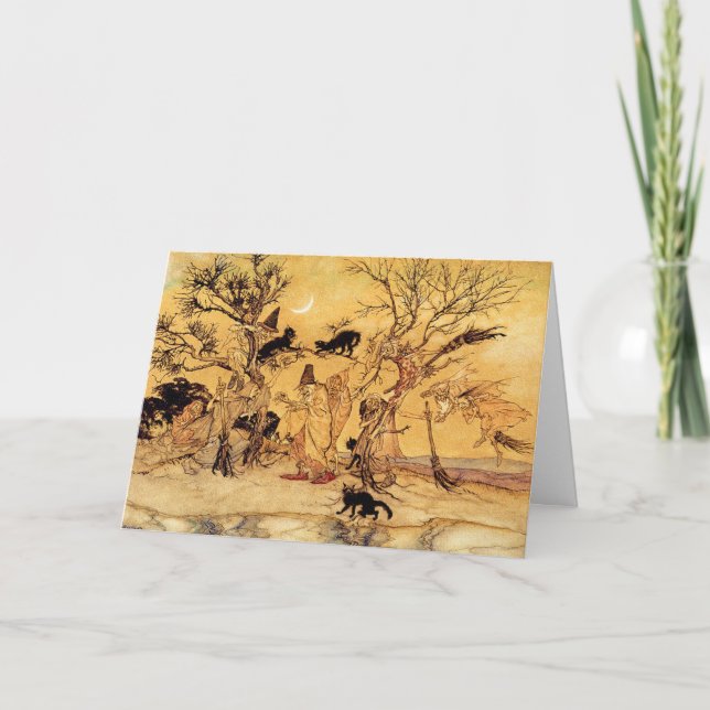 Carte de Halloween : Le sabbath (Devant)