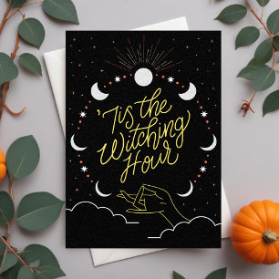 Carte de Halloween mystique - C'est l'heure de la