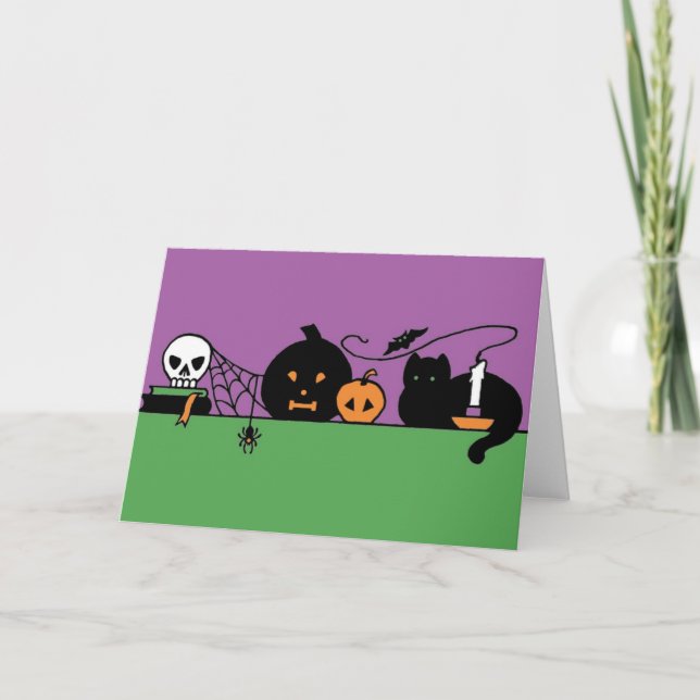 Carte De Halloween toujours la vie (Devant)