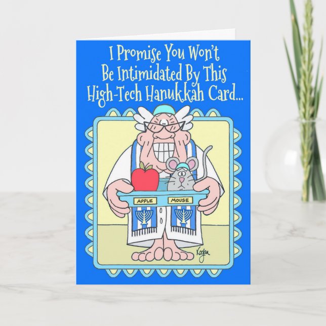 Carte de Hanoukka de SOURIS d'APPLE (Devant)