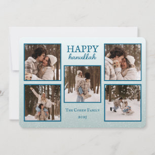 Carte de Hanukkah personnalisée avec photos