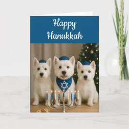 Carte de Hanukkah Westie - Vierge