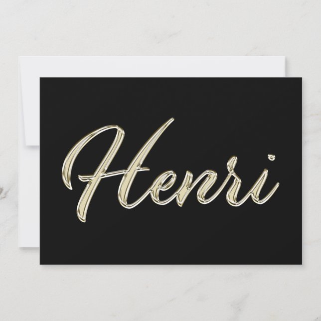 Carte de Henri White Gold (Devant)