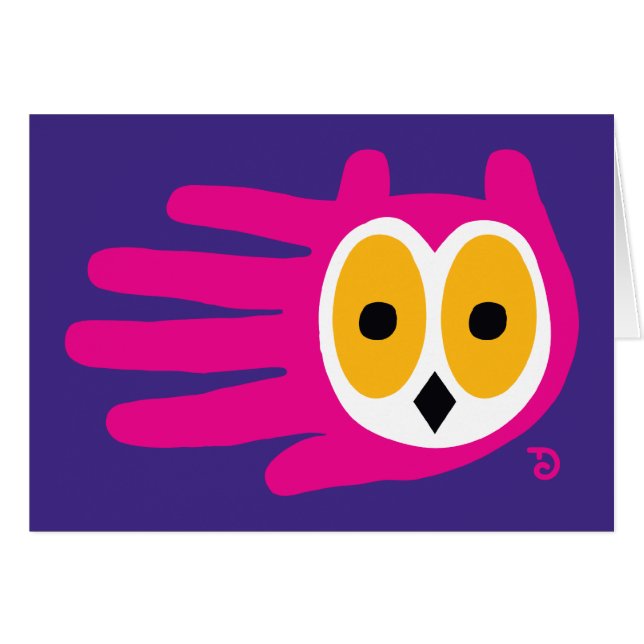 Carte de hibou (Devant horizontal)