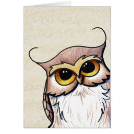 Carte de hibou KiniArt
