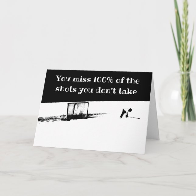 Carte de hockey motivant (Devant)