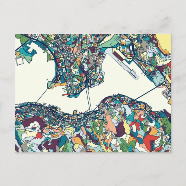 Carte de Hong Kong, Chine (Devant)