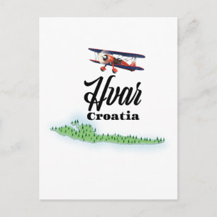 Carte de Hvar Croatie