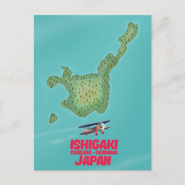 Carte de Ishigaki Okinawa, Japon (Devant)