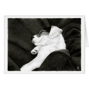 Carte de Jack Russell Terrier - "bonheur "