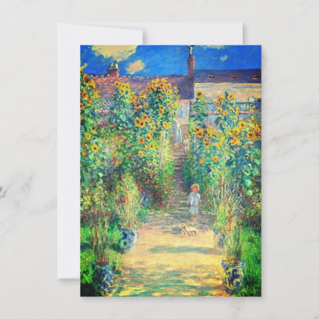 Carte de jardin à fleurs Monet (Devant)