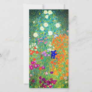 Carte de jardin aux fleurs Gustav Klimt
